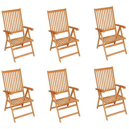 Tuinstoelen Met E Kussens Massief Teakhout 6 koningsblauw