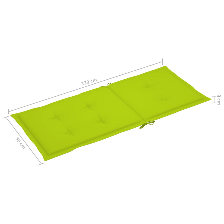 Tuinstoelen Met E Kussens Massief Teakhout 6 Heldergroen