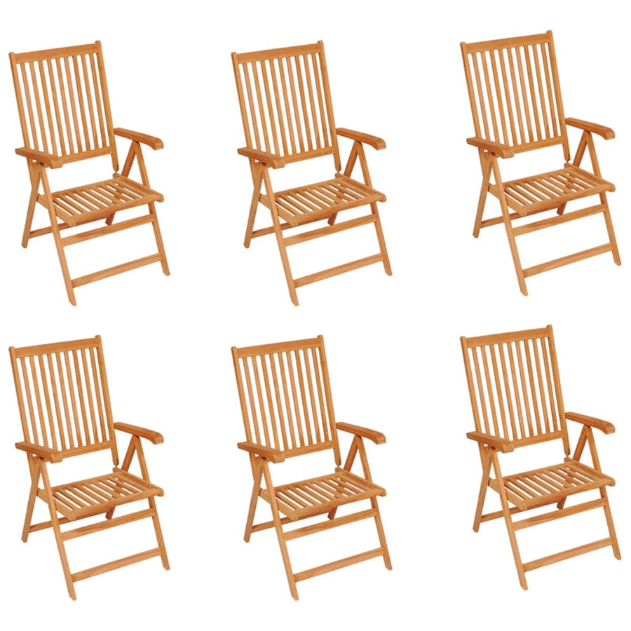 Tuinstoelen Met Grijs Geruite Kussens Massief Teakhout 6 Grijs ruitpatroon