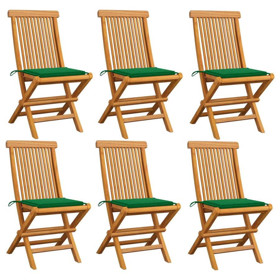 Tuinstoelen Met E Kussens Massief Teakhout 6