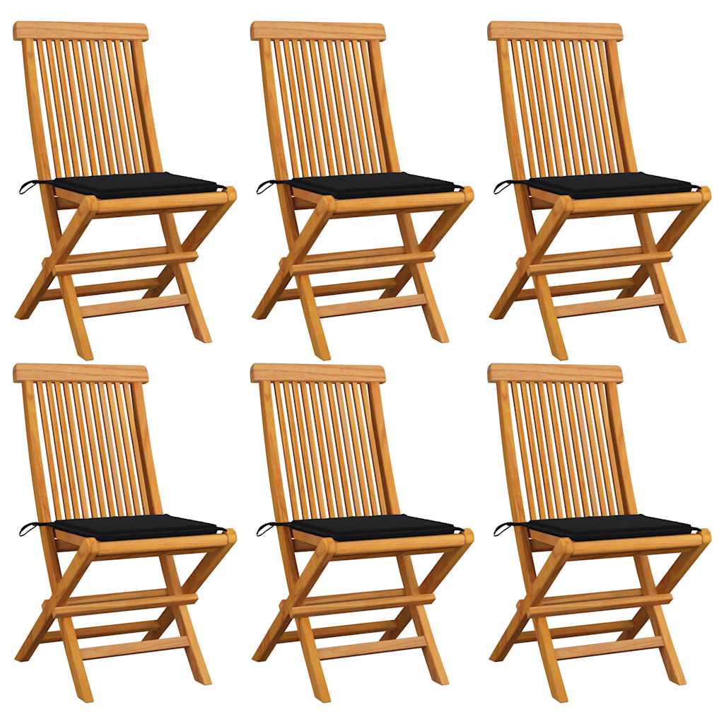 Tuinstoelen Met E Kussens Massief Teakhout 6