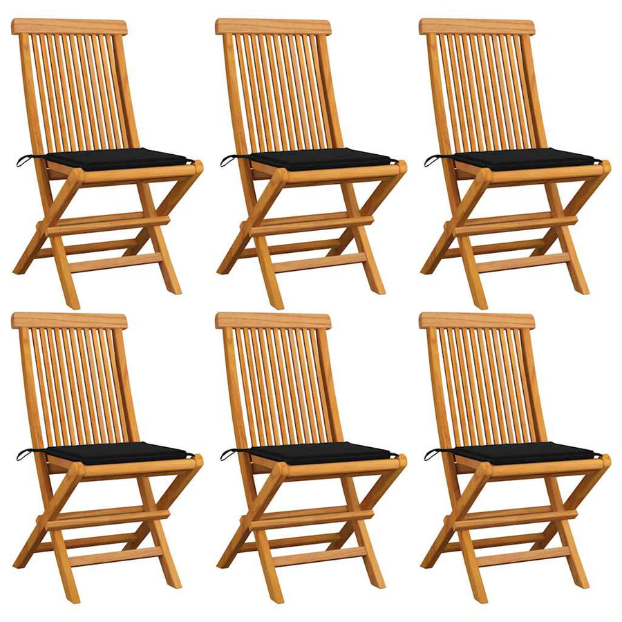 Tuinstoelen Met E Kussens Massief Teakhout 6