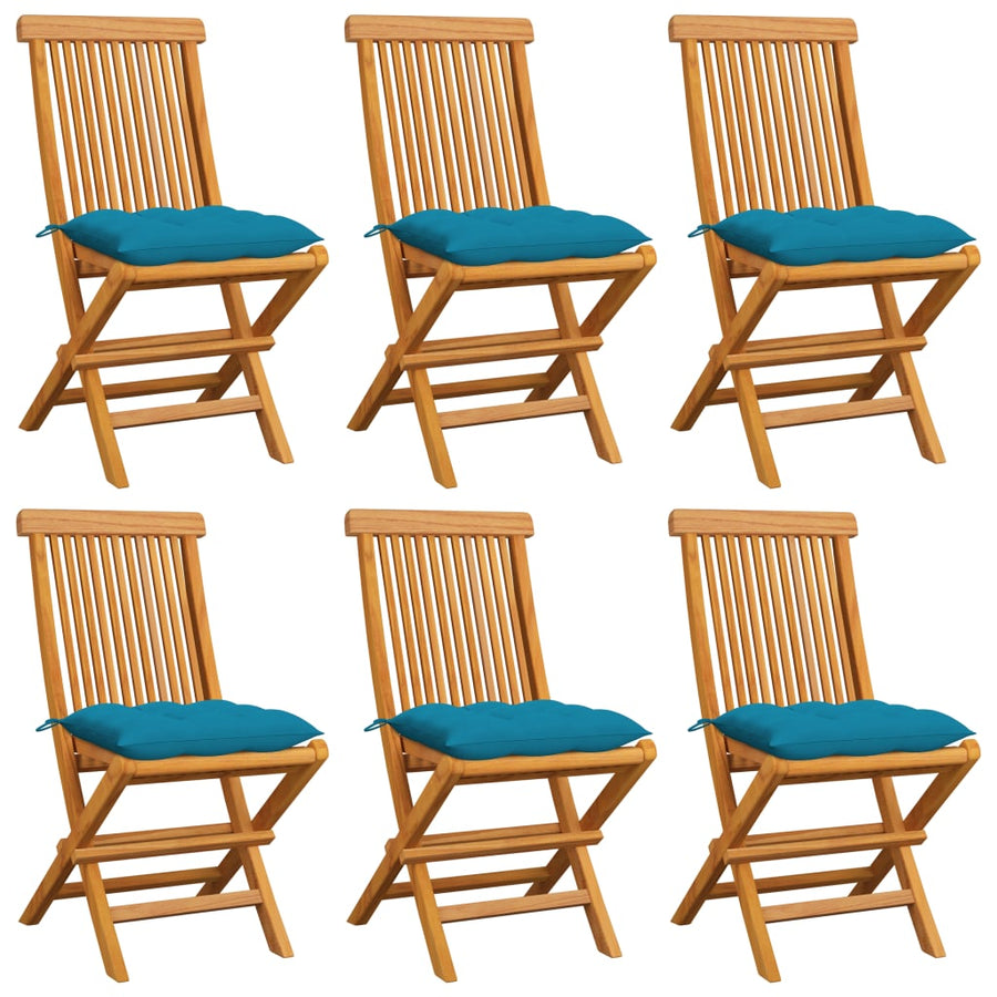 Tuinstoelen Met E Kussens Massief Teakhout 6