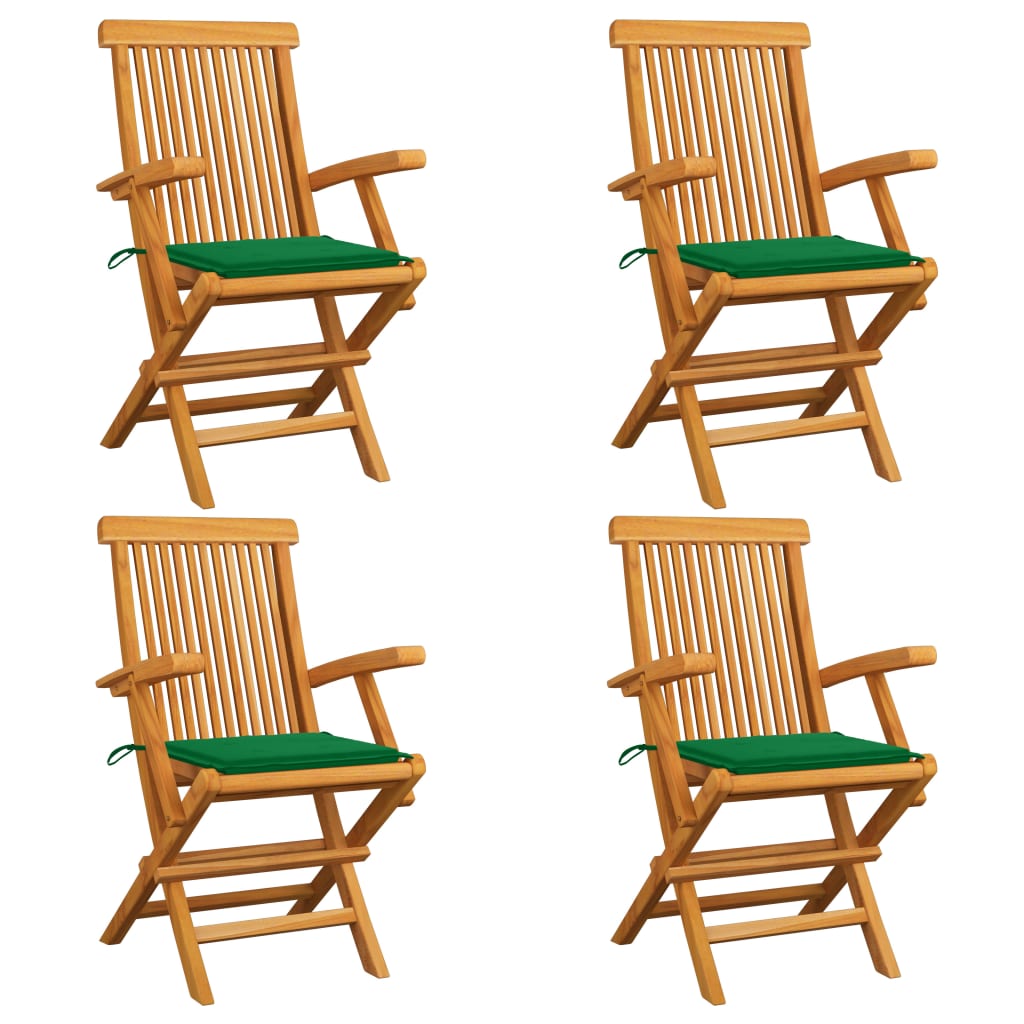 Tuinstoelen Met E Kussens Massief Teakhout 4