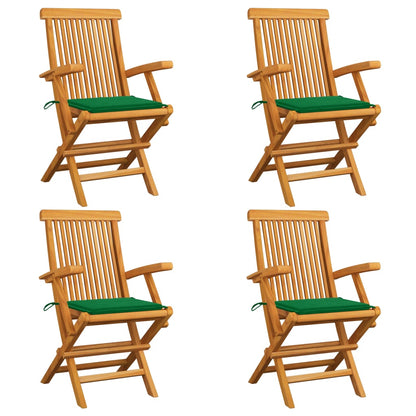 Tuinstoelen Met E Kussens Massief Teakhout 4