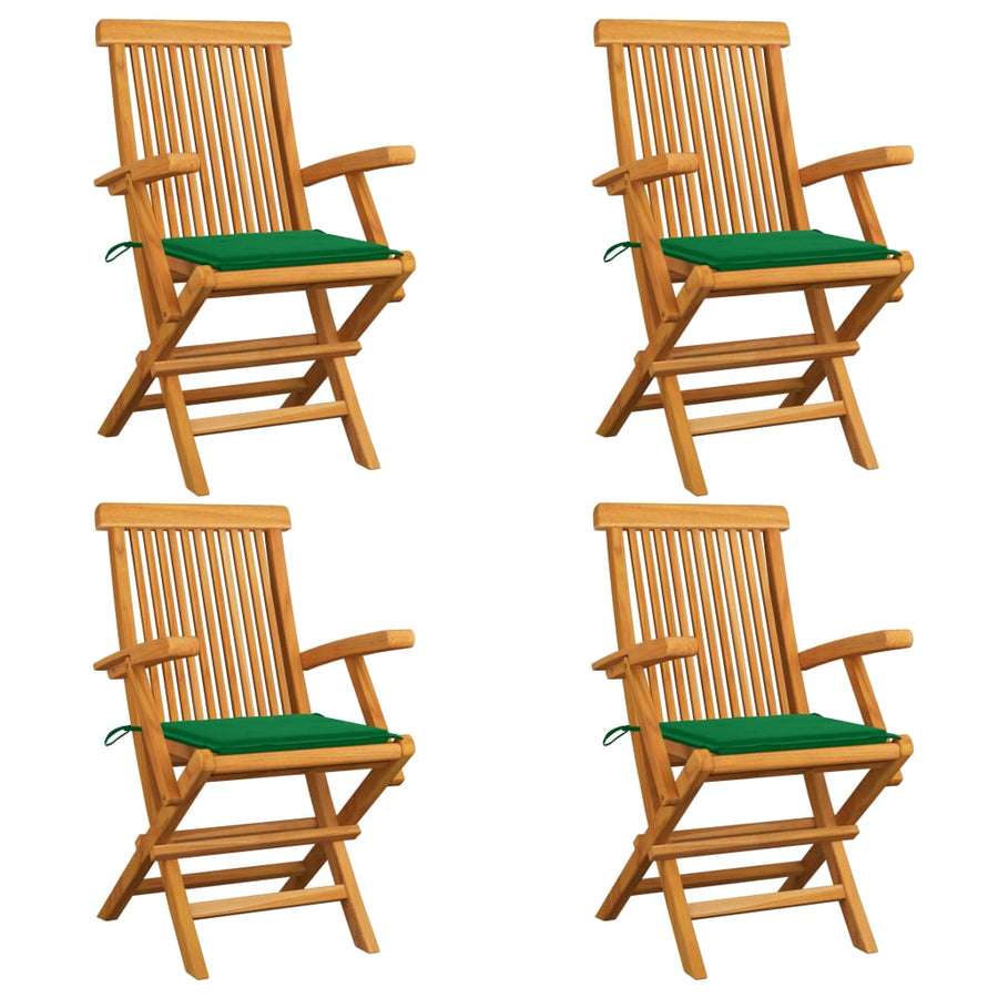 Tuinstoelen Met E Kussens Massief Teakhout 4