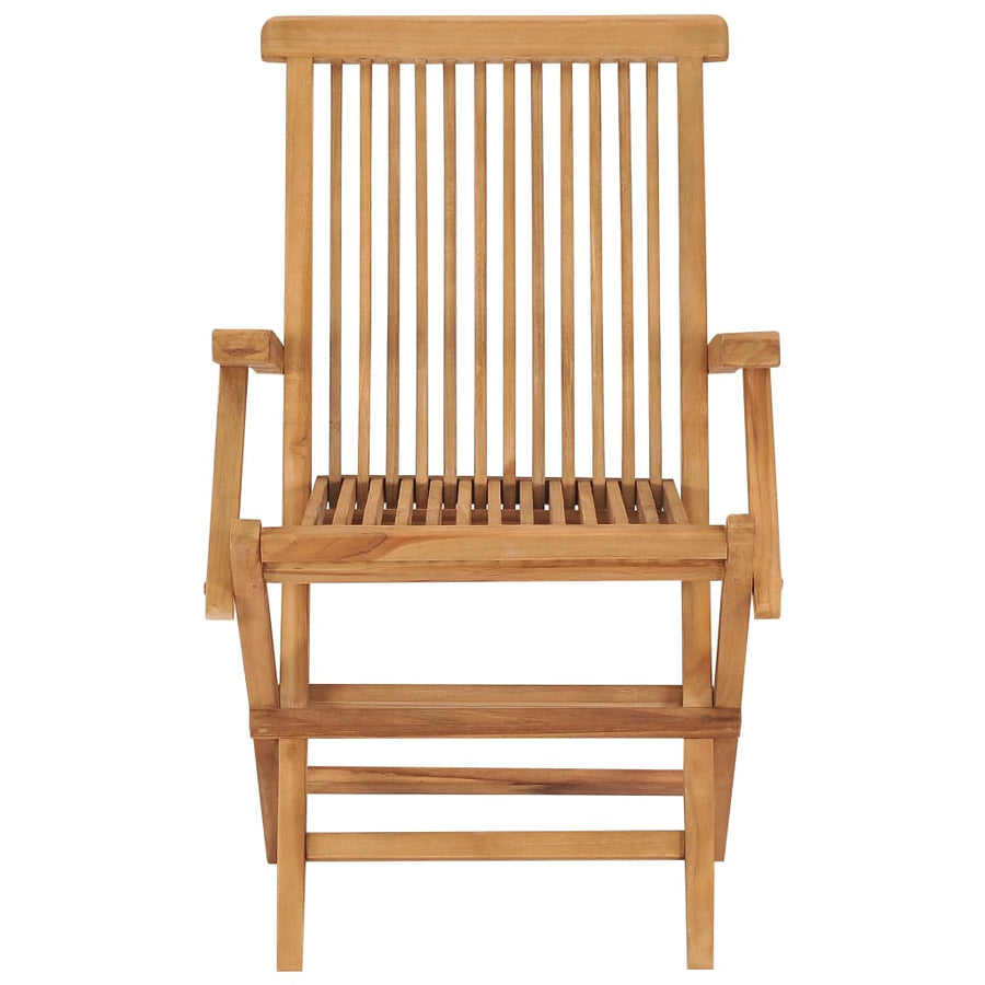 Tuinstoelen Met Grijze Kussens Massief Teakhout 4 Grijs