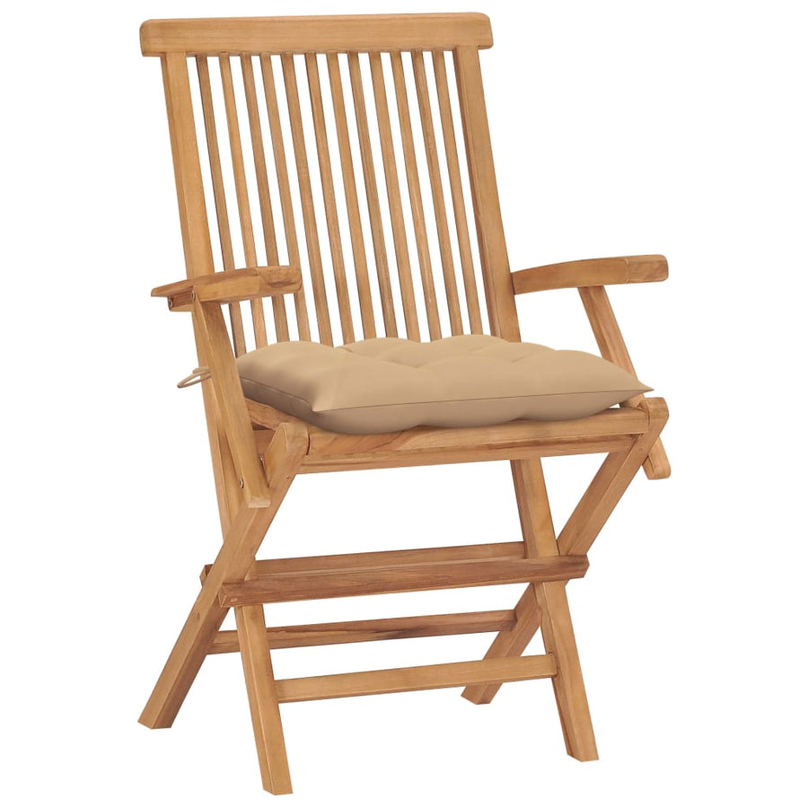 Tuinstoelen Met Kussens Massief Teakhout 4