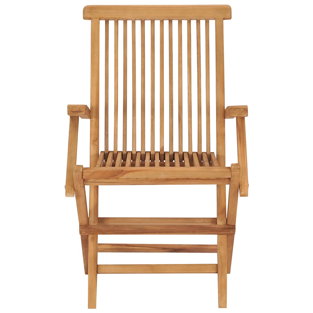 Tuinstoelen Met Rode Kussens Massief Teakhout 4