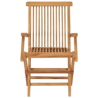 Tuinstoelen Met Rode Kussens Massief Teakhout 4