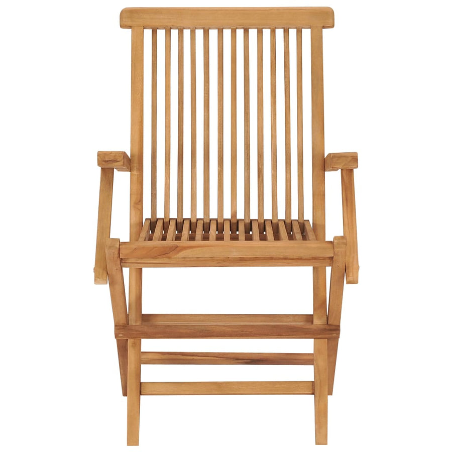 Tuinstoelen Met Rode Kussens Massief Teakhout 4