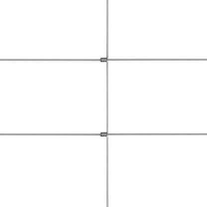 Hek 50x1,6 m gegalvaniseerd staal zilverkleurig 15 cm 50 x 1.6 m 15 draden