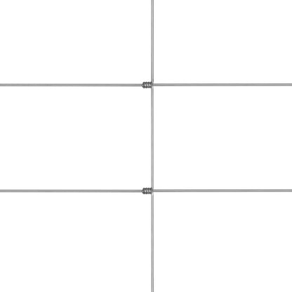 Tuinhek 50x1,25 m gegalvaniseerd staal zilverkleurig 30 cm 50 x 1.25 m 13 draden (2 mm)