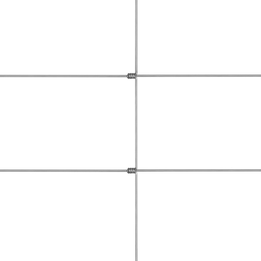 Tuinhek 50x1,25 m gegalvaniseerd staal zilverkleurig 30 cm 50 x 1.25 m 13 draden (2 mm)