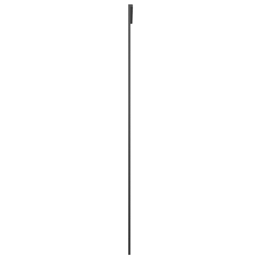 Schuifdeur Aluminium En Esg-Glas Zwart 76 x 205 cm Doorzichtig