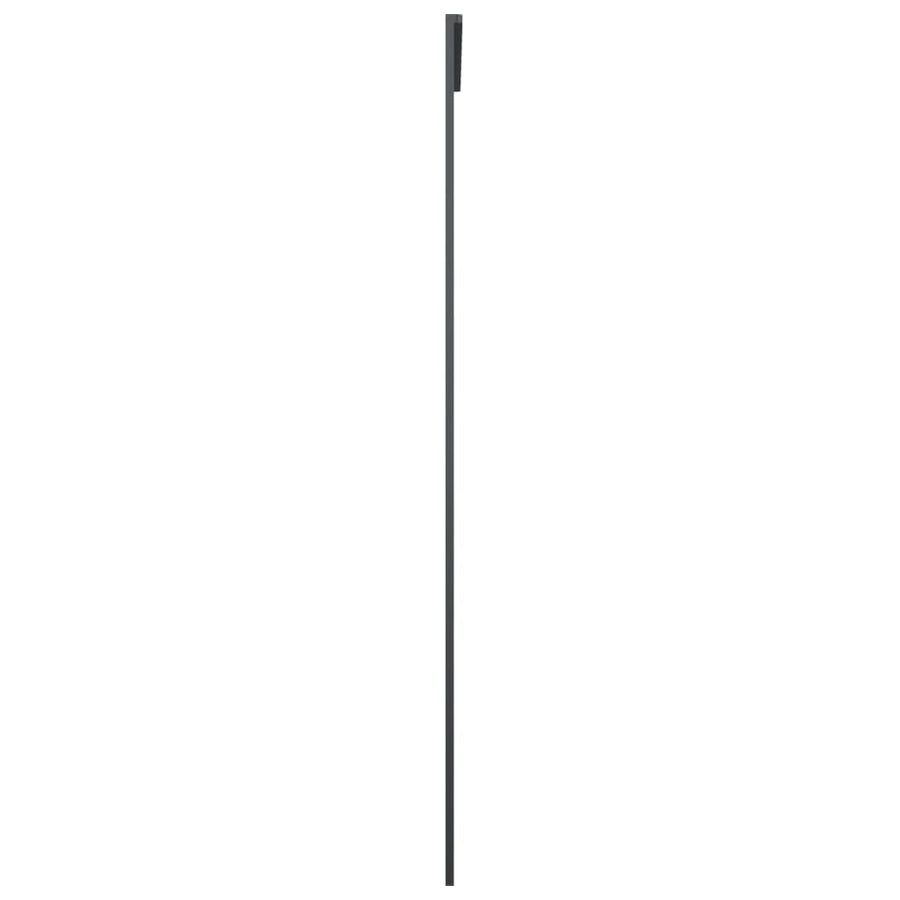 Schuifdeur 90x205 cm aluminium en ESG-glas zwart 1 90 x 205 cm Zwart