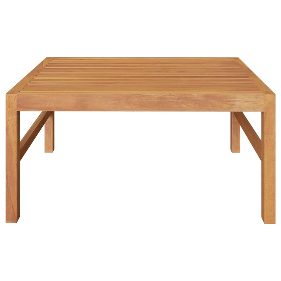 2-Delige Loungeset Met Kleurige Kussens Teakhout crème midden + hoekTafel