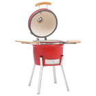 Kamado Barbecue 8 Cm Keramiek Rood