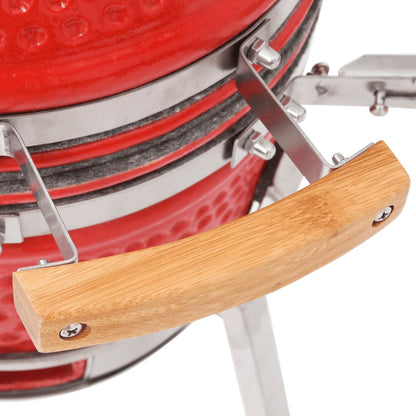 Kamado Barbecue 8 Cm Keramiek Rood