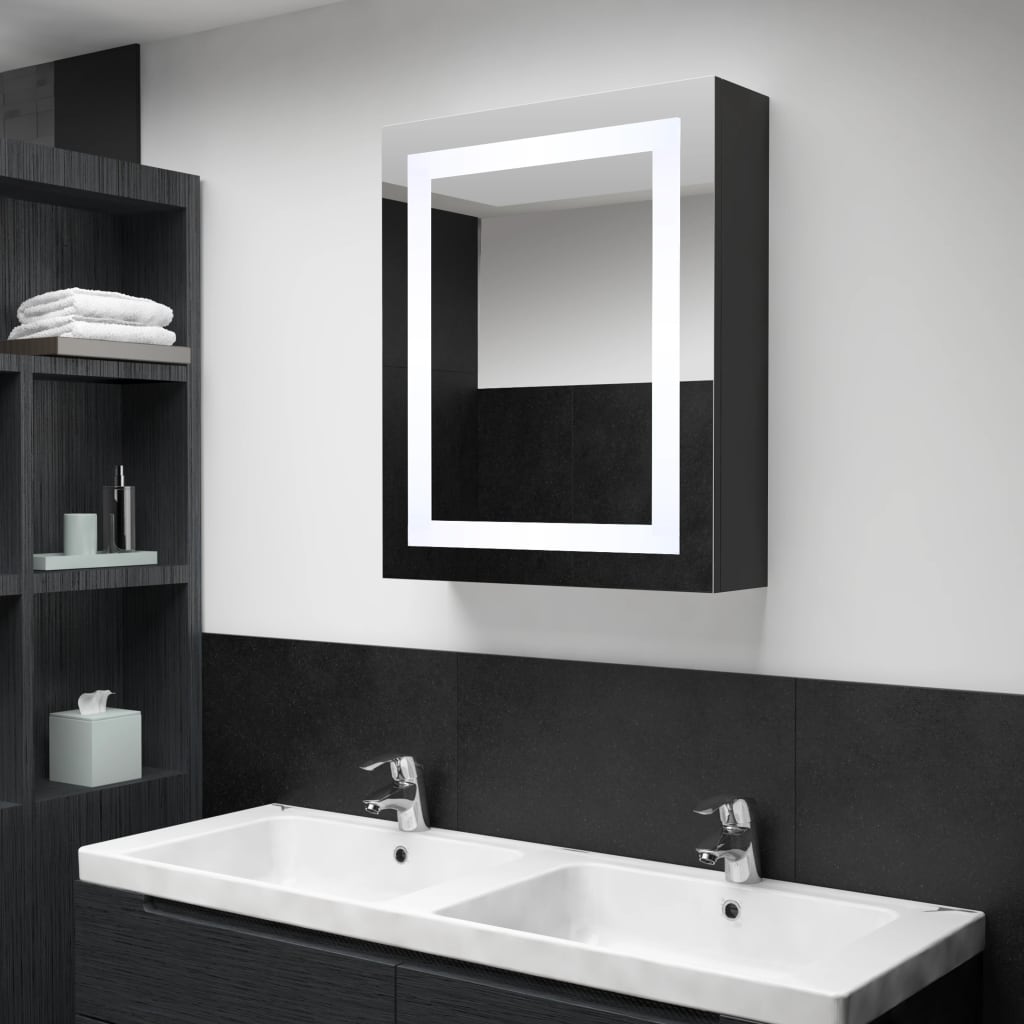 Badkamerkast Met Spiegel En Led 50X13X70 Cm