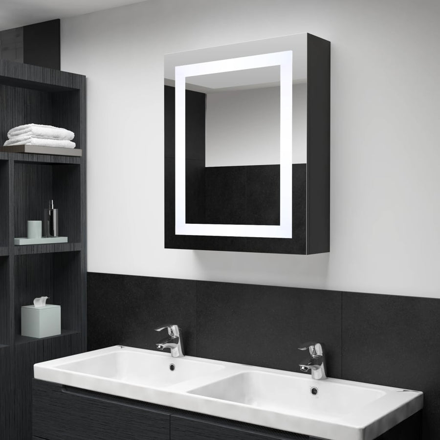 Badkamerkast Met Spiegel En Led 50X13X70 Cm