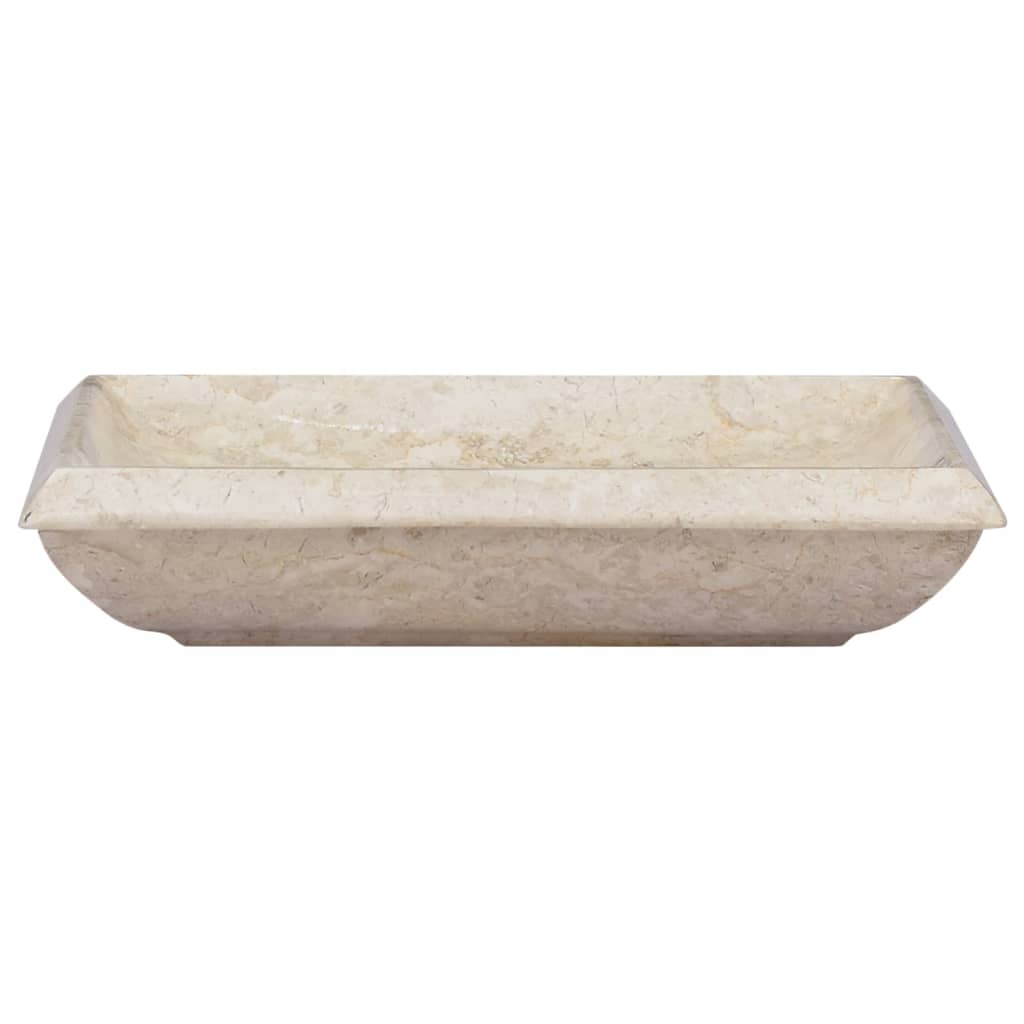 Gootsteen 50X35X10 Cm Marmer Kleurig Crème