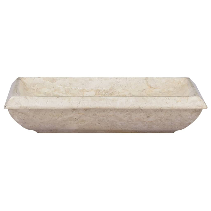 Gootsteen 50X35X10 Cm Marmer Kleurig Crème