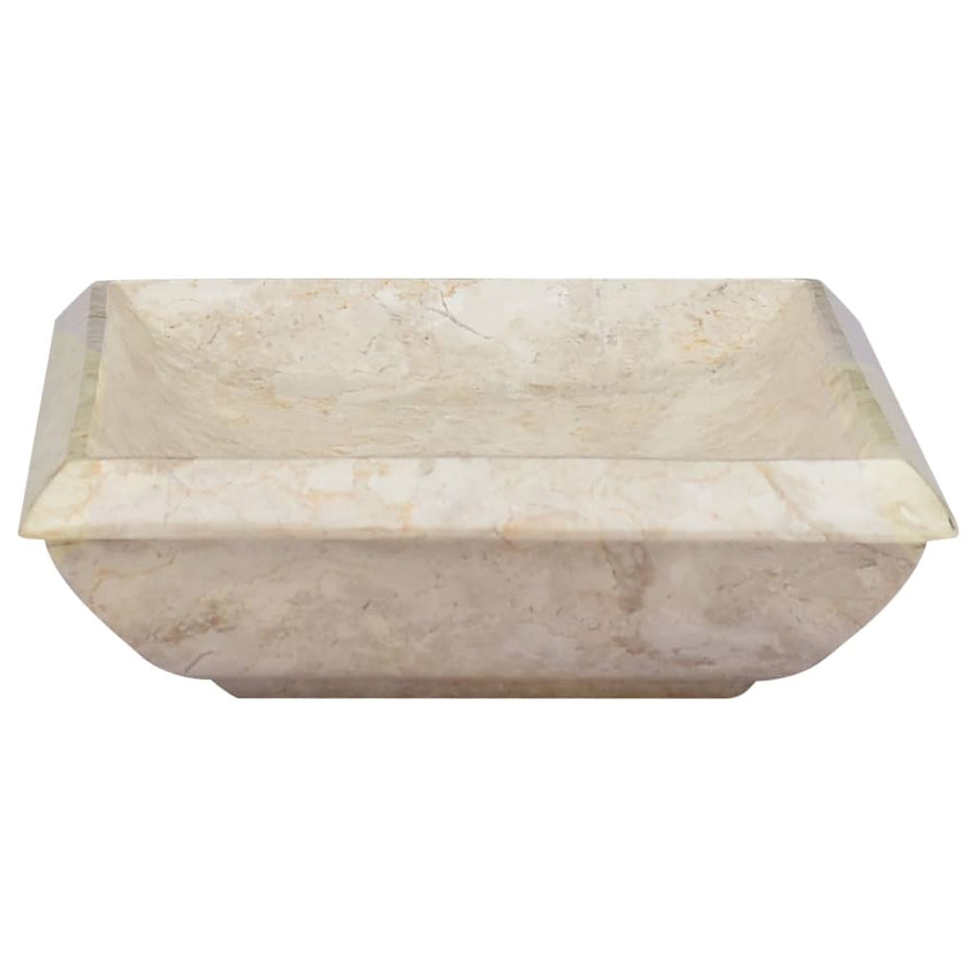 Gootsteen 50X35X10 Cm Marmer Kleurig Crème