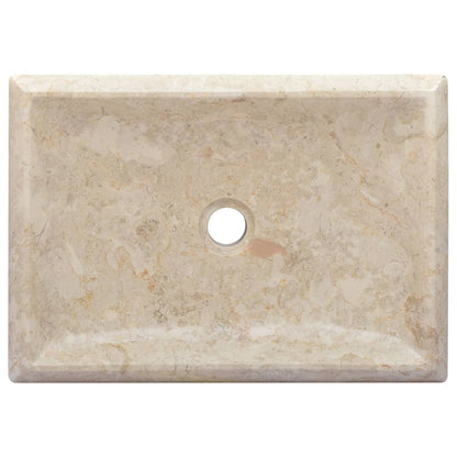 Gootsteen 50X35X10 Cm Marmer Kleurig Crème