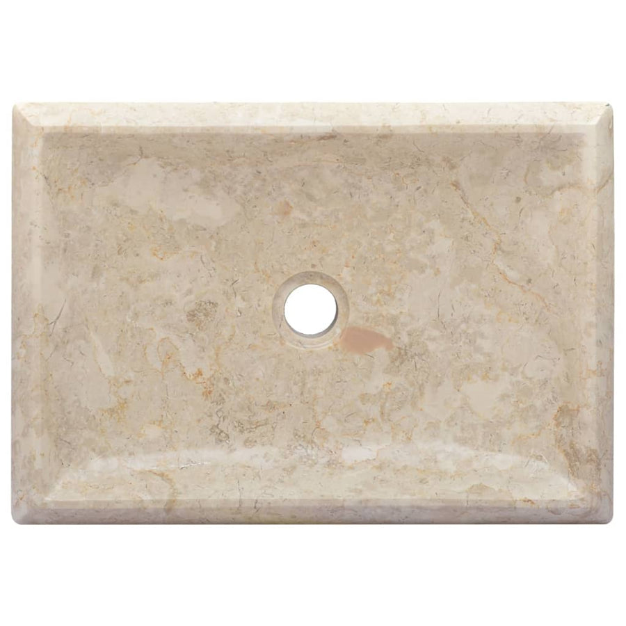 Gootsteen 50X35X10 Cm Marmer Kleurig Crème