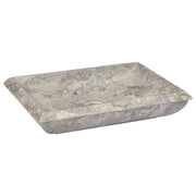 Wastafel 50x35x10 cm marmer grijs