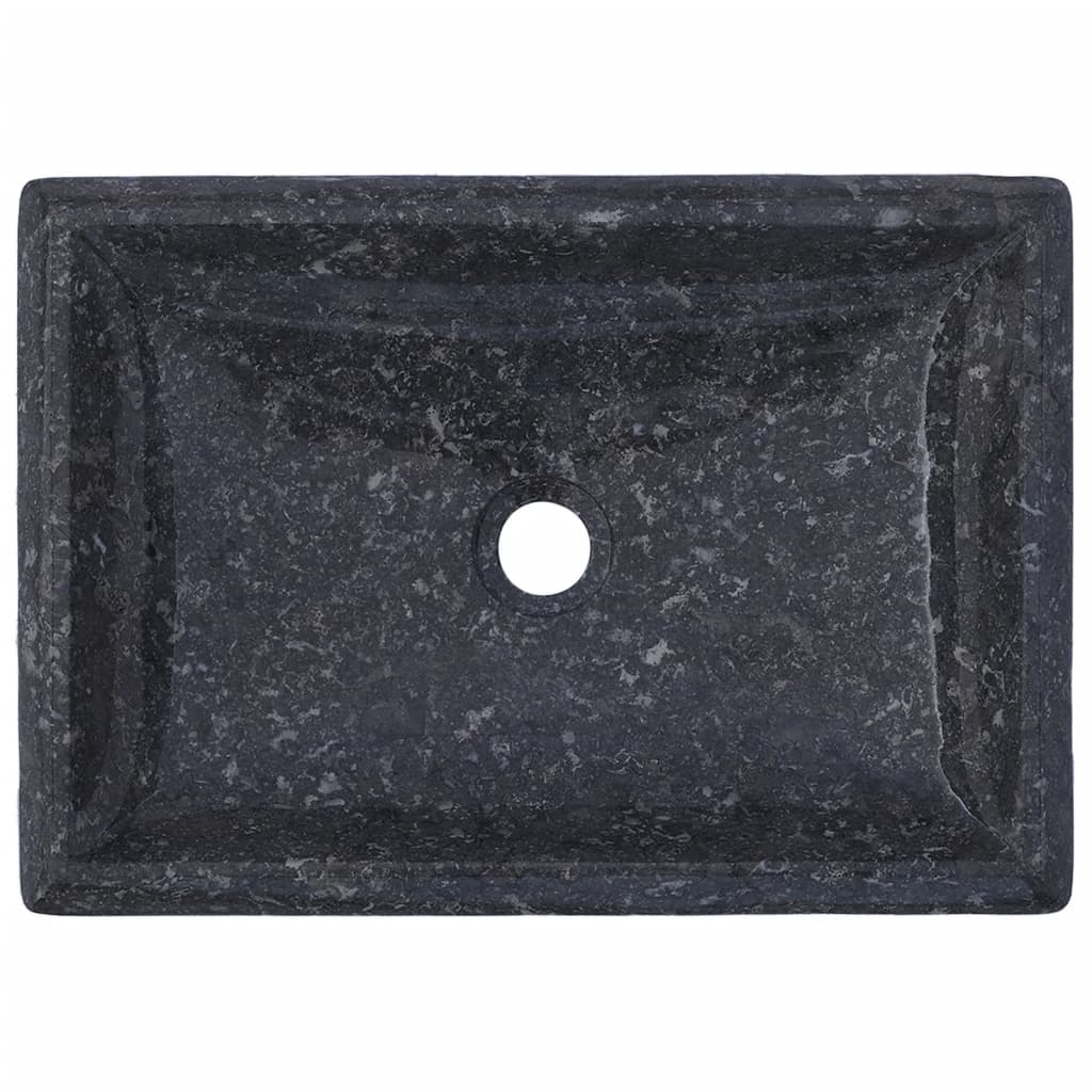 Gootsteen 50x35x10 cm marmer grijs Grijs