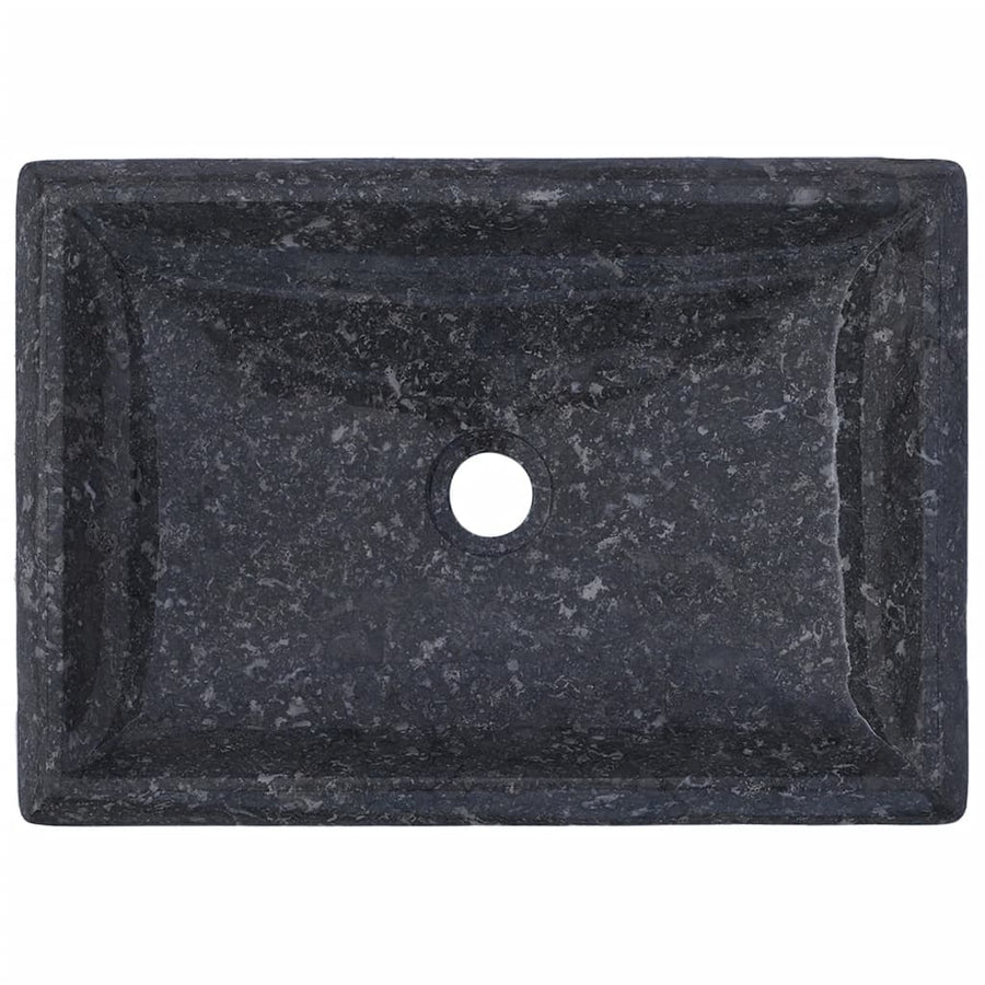 Gootsteen 50x35x10 cm marmer grijs Grijs