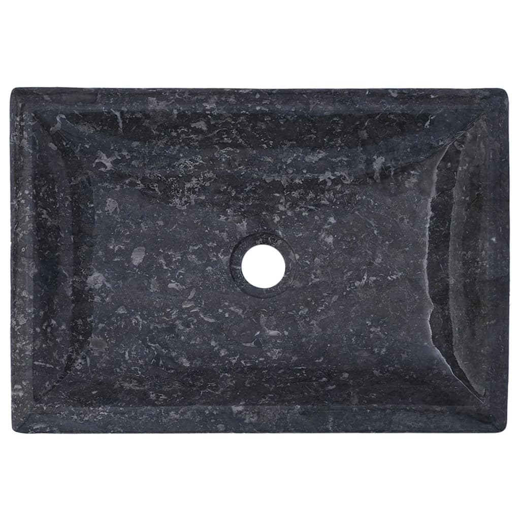 Gootsteen 50x35x10 cm marmer grijs Grijs