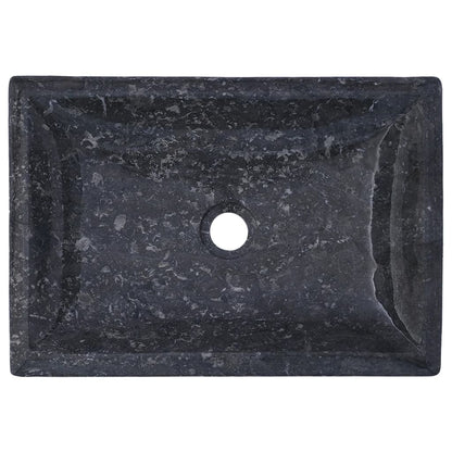 Gootsteen 50x35x10 cm marmer grijs Grijs