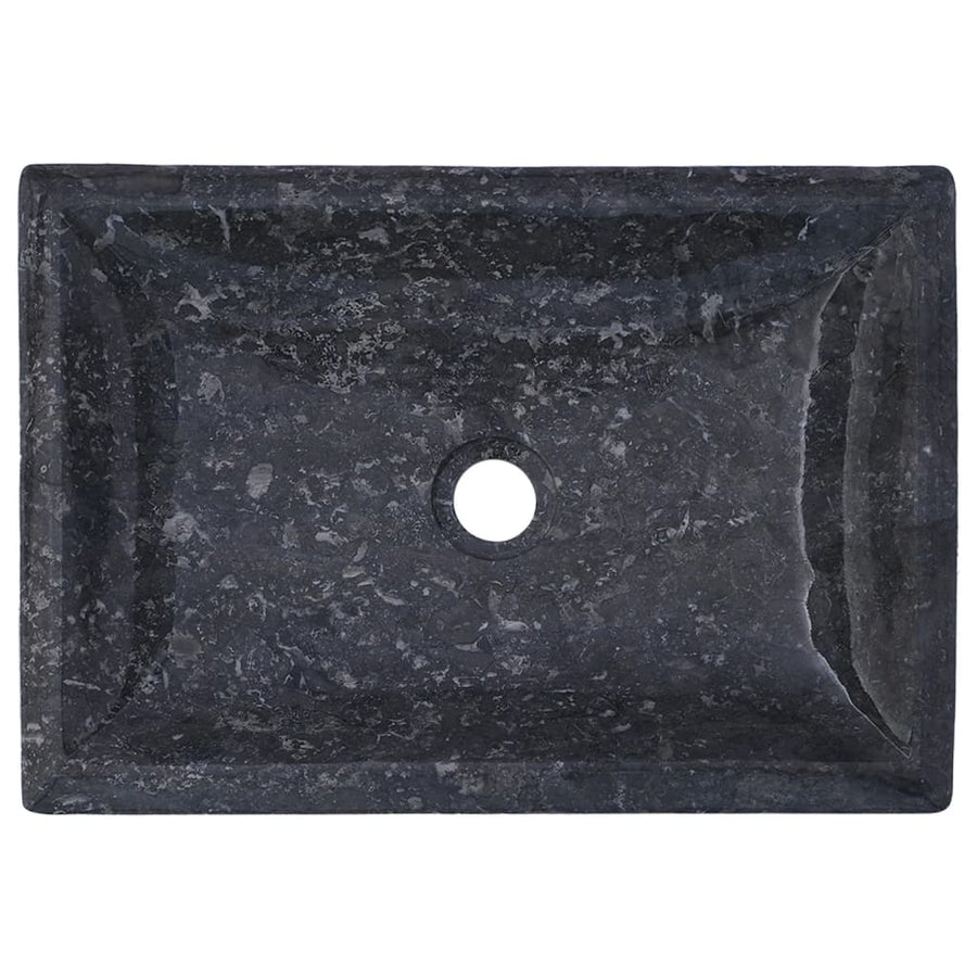 Gootsteen 50x35x10 cm marmer grijs Grijs
