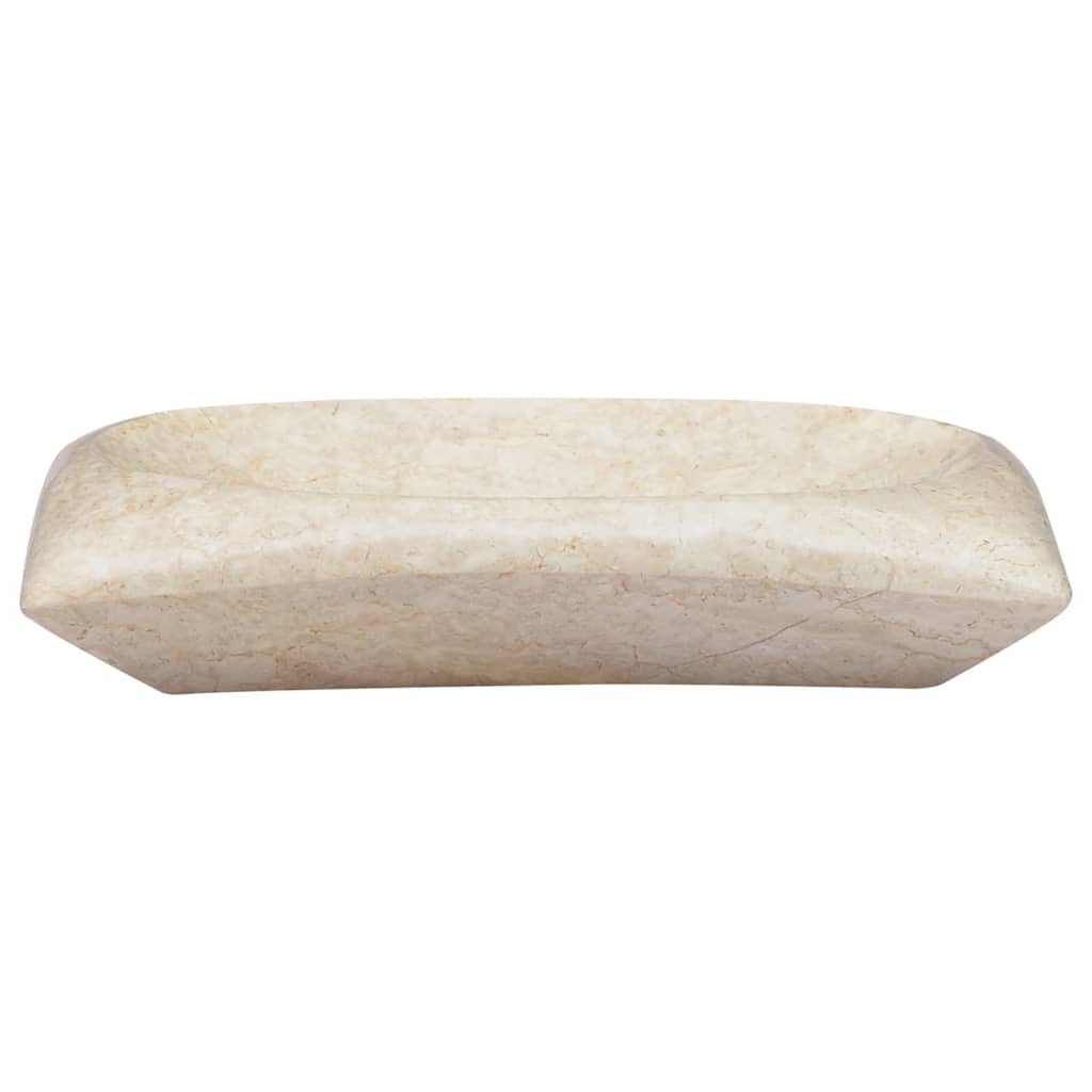Gootsteen 50X35X10 Cm Marmer Kleurig Crème