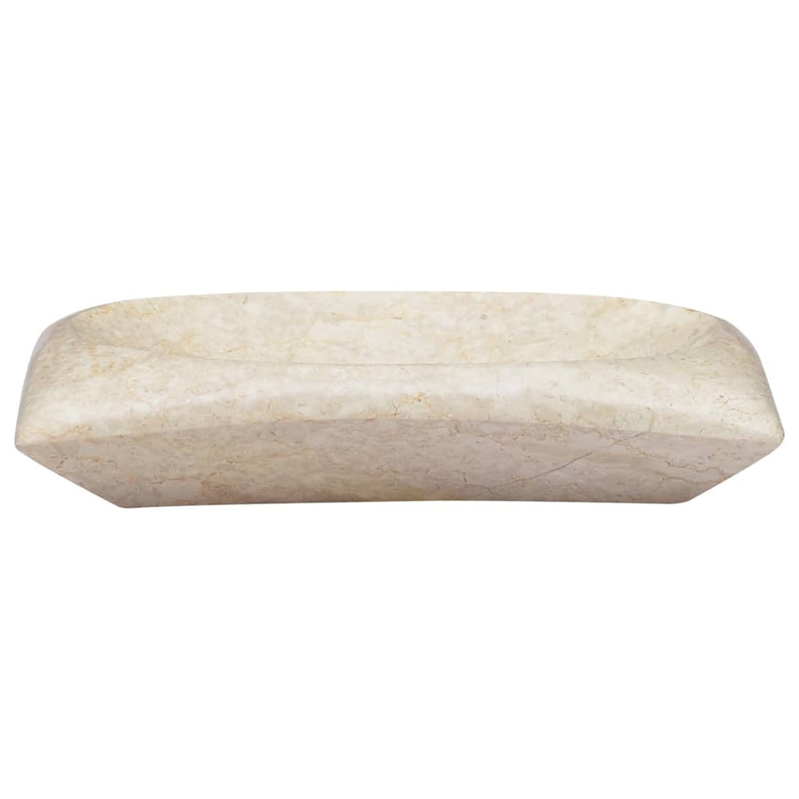 Gootsteen 50X35X10 Cm Marmer Kleurig Crème