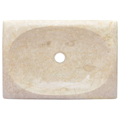 Gootsteen 50X35X10 Cm Marmer Kleurig Crème