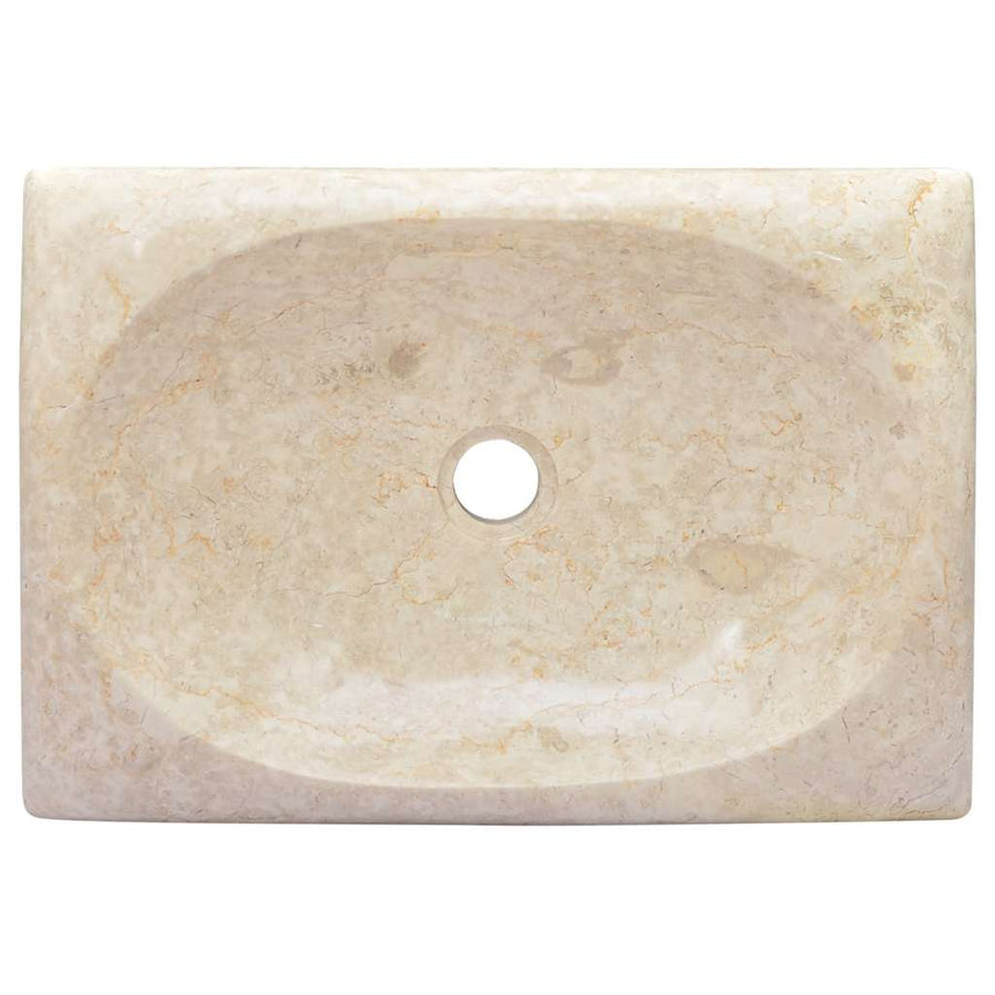 Gootsteen 50X35X10 Cm Marmer Kleurig Crème