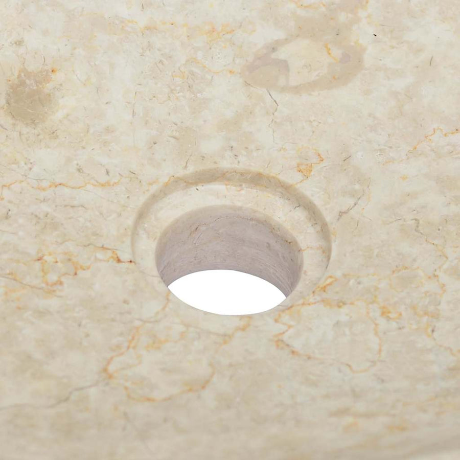 Gootsteen 50X35X10 Cm Marmer Kleurig Crème