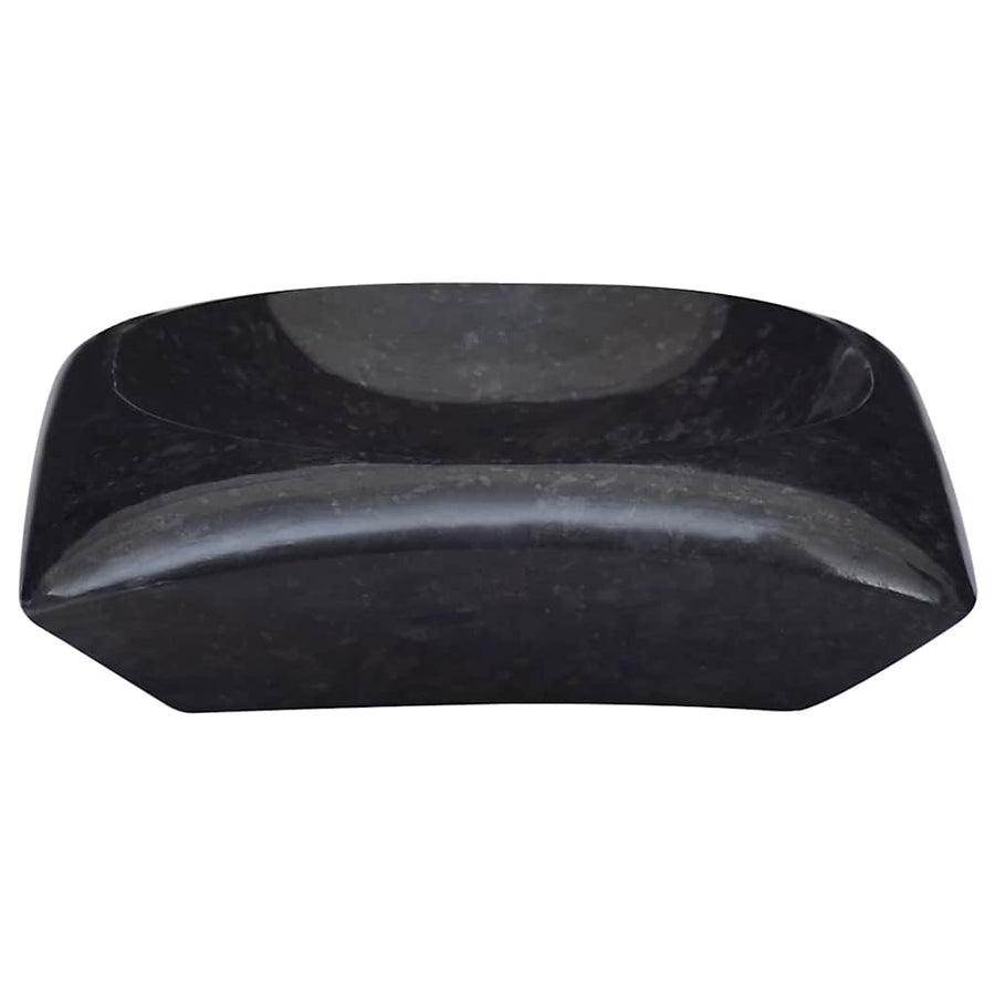 Gootsteen 50x35x10 cm marmer zwart
