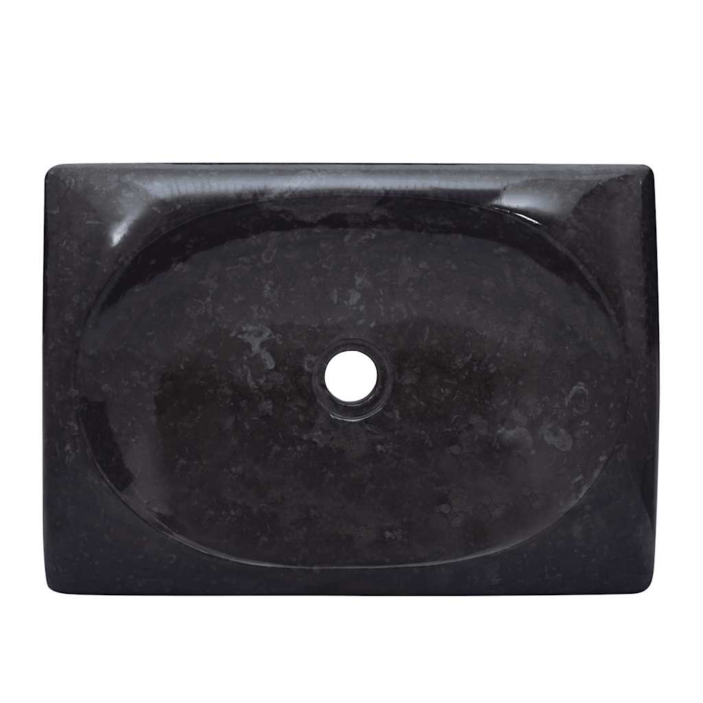 Gootsteen 50x35x10 cm marmer zwart
