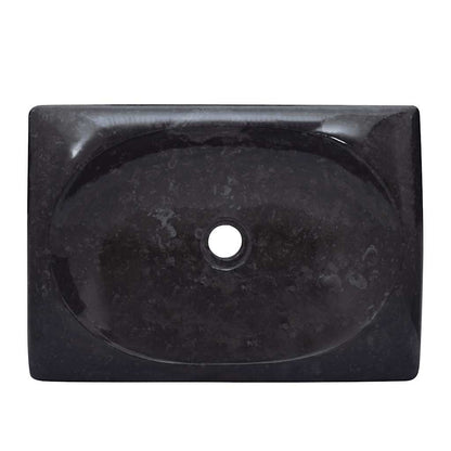 Gootsteen 50x35x10 cm marmer zwart