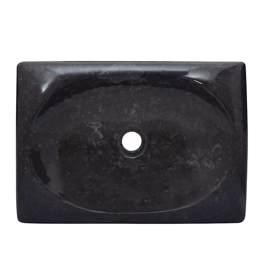 Gootsteen 50x35x10 cm marmer zwart