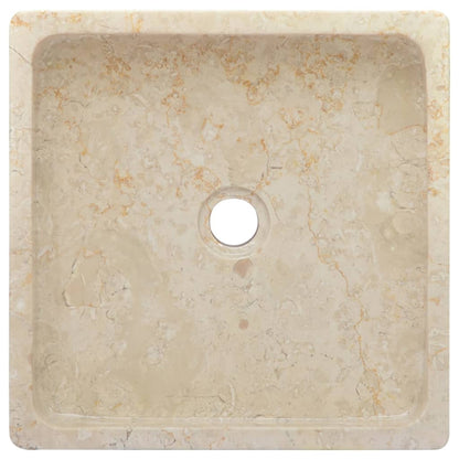 Gootsteen 40X40X10 Cm Marmer Kleurig Crème