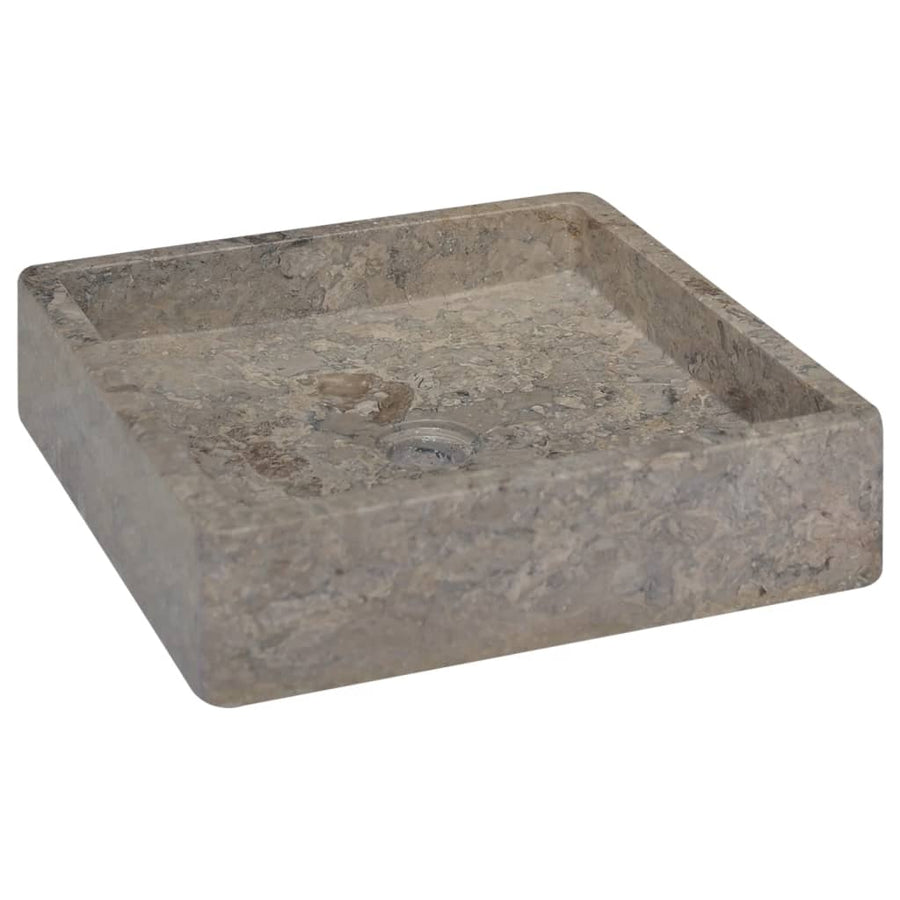 Gootsteen 40X40X10 Cm Marmer Crèmekleurig