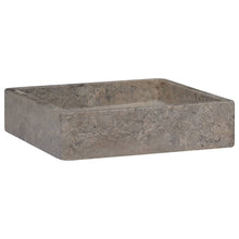 Gootsteen 40x40x10 cm marmer grijs Grijs