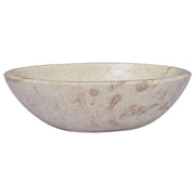 Gootsteen 53x40x15 cm marmer crèmekleurig