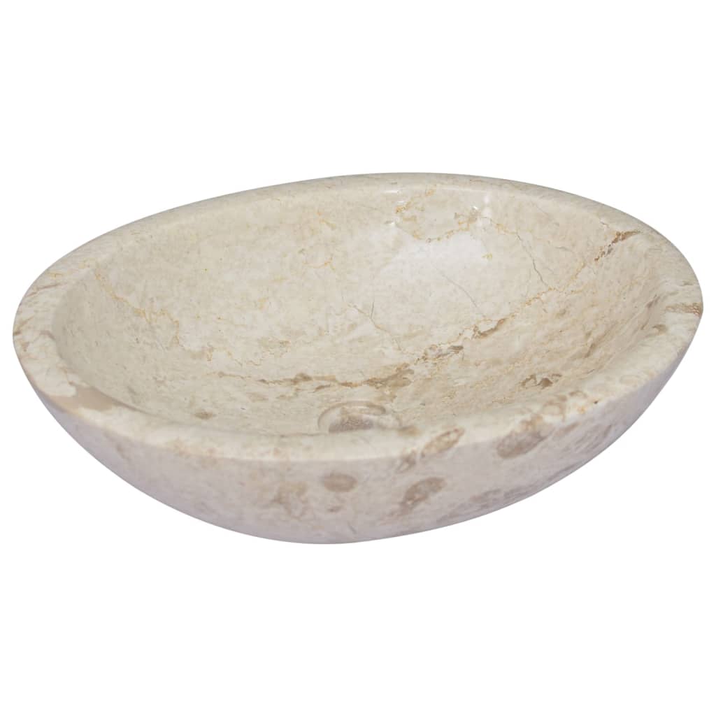 Gootsteen 53X40X15 Cm Marmer Kleurig Crème